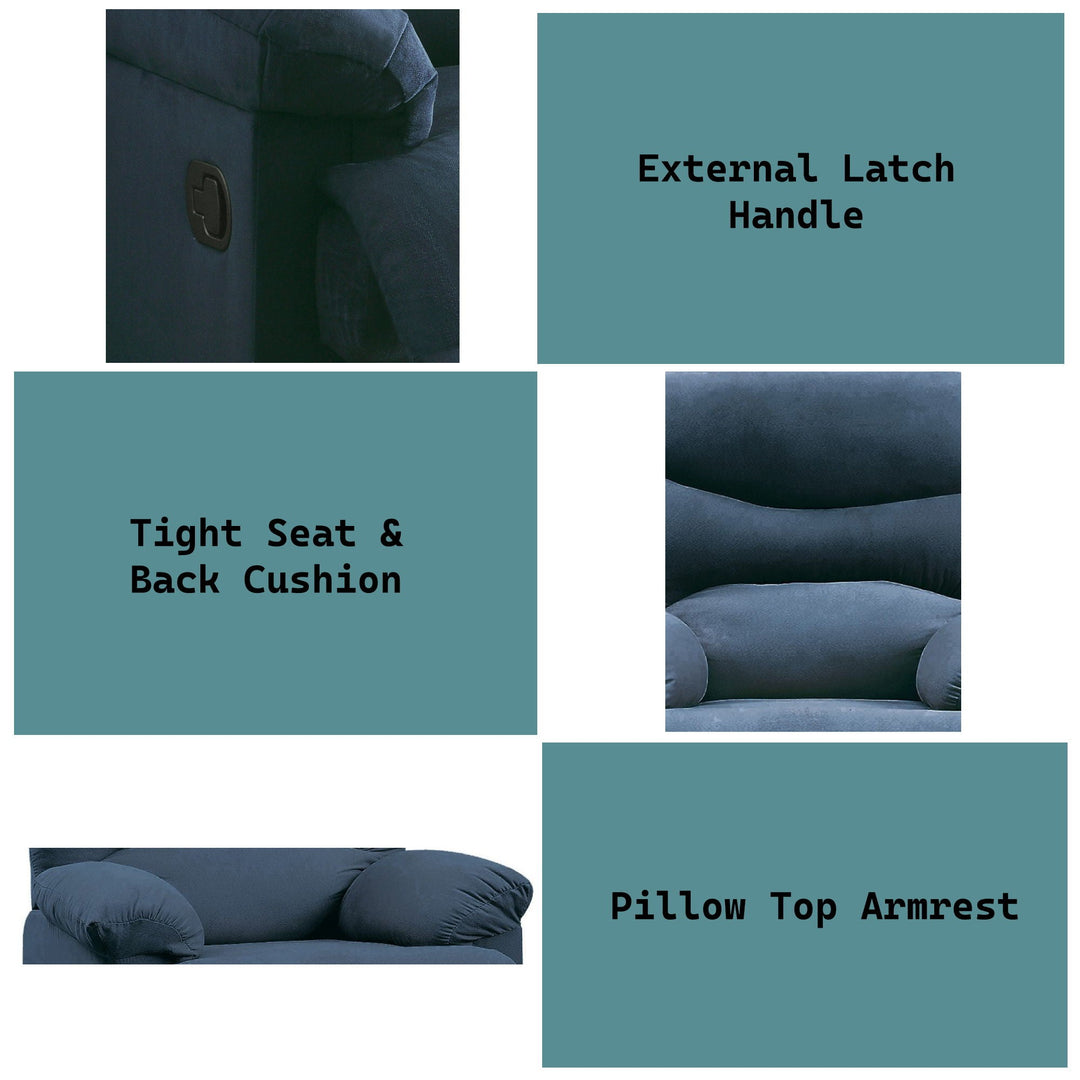 Arcadia - Woven Motion Recliner - Blue