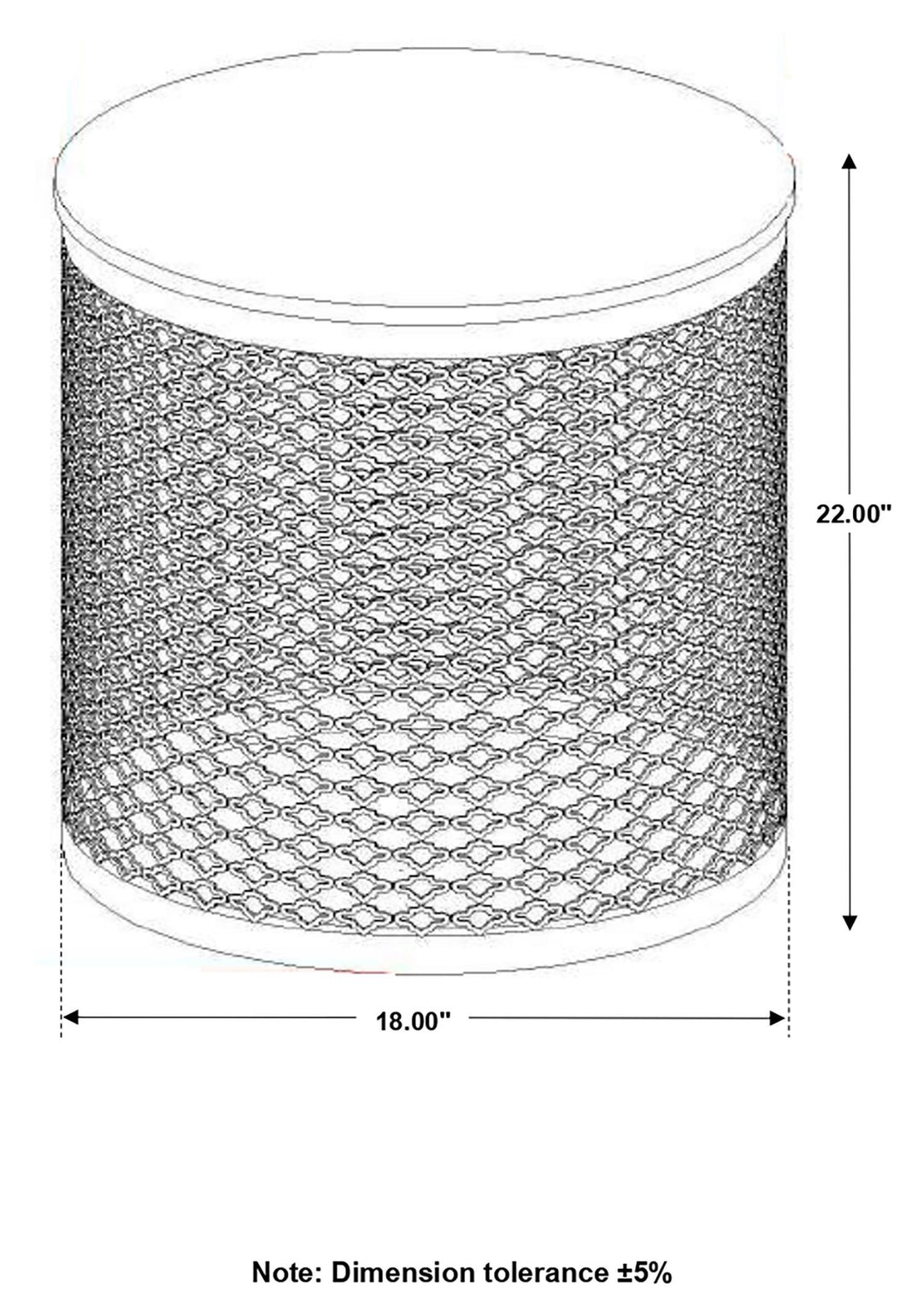 Coaster Furniture 935990 Aurora Round Drum Base Accent Side Table Natural and Black