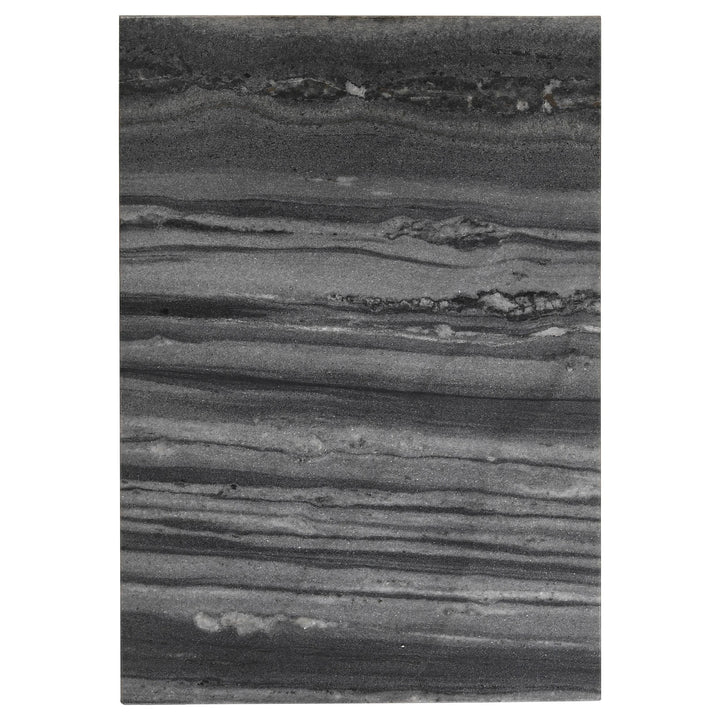 Coaster Furniture 936034 Vicente Marble Top C-Shaped Sofa Side Table Grey