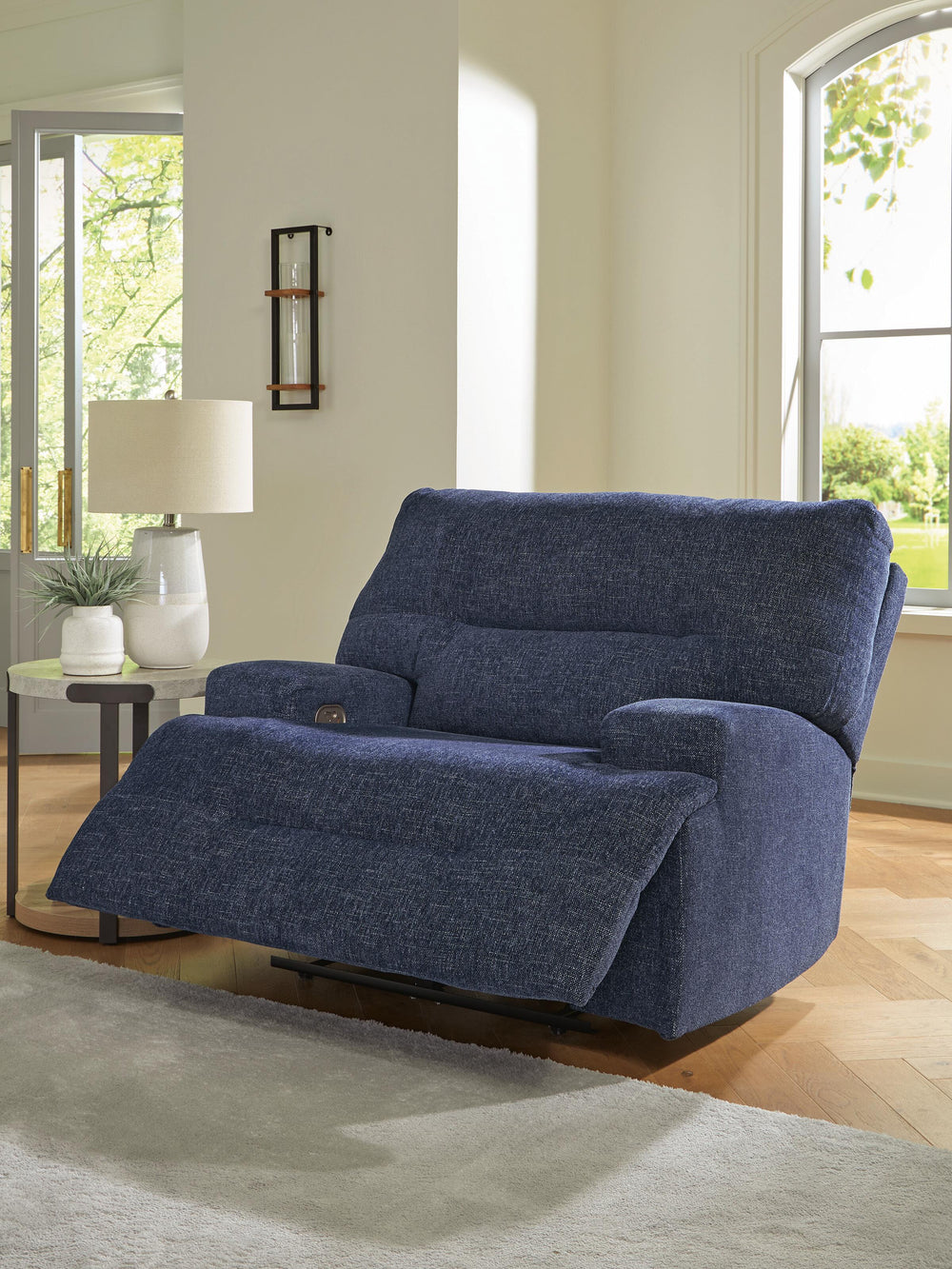 Acklen Place Oversized Power Recliner - Blue (9)