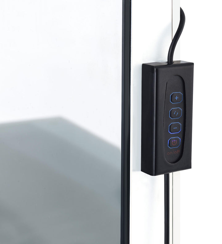 Coaster Furniture 936164 Eliza Vanity Set with Lighting & Stool White and Chrome