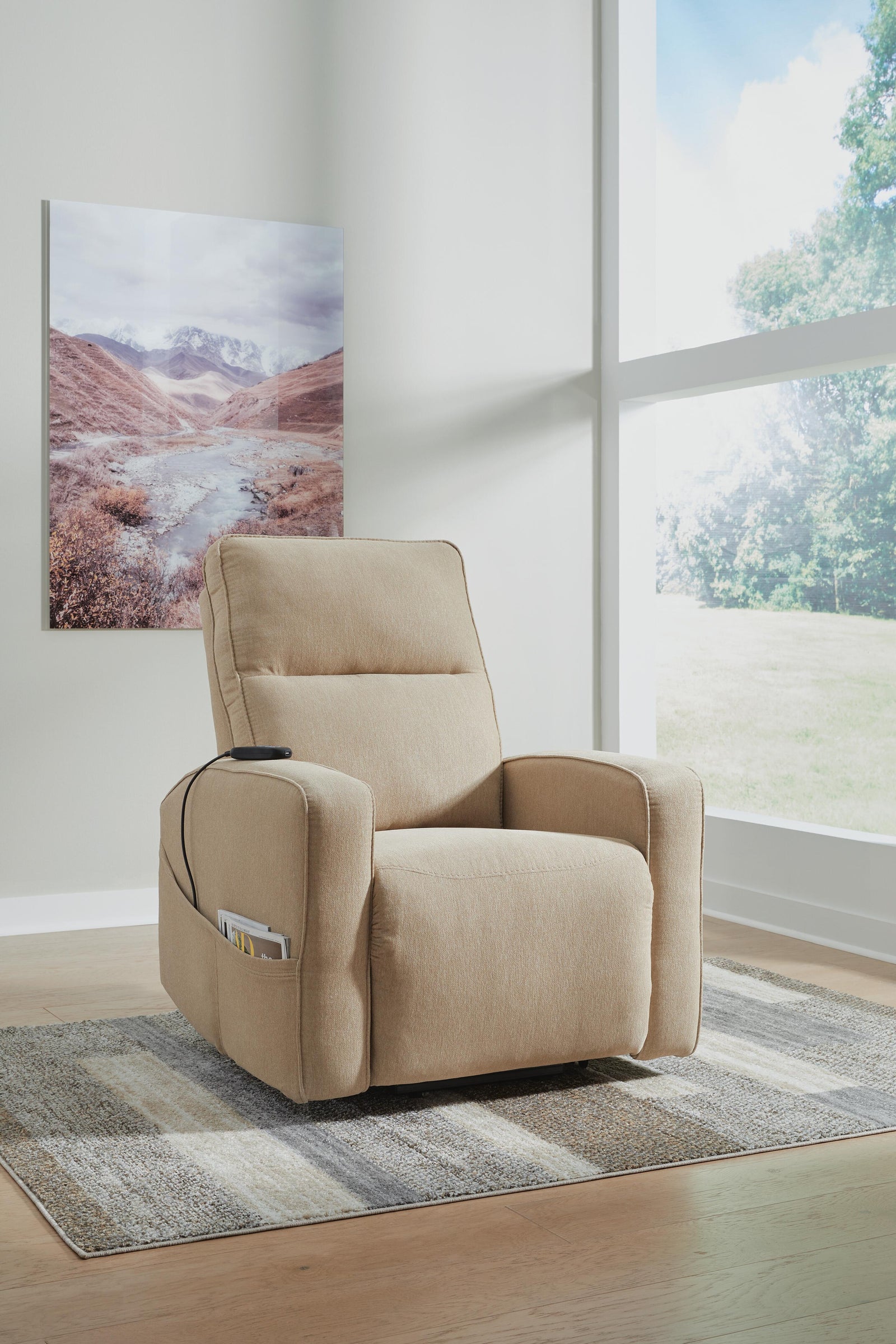Starganza Power Lift Recliner - Light Brown (2)
