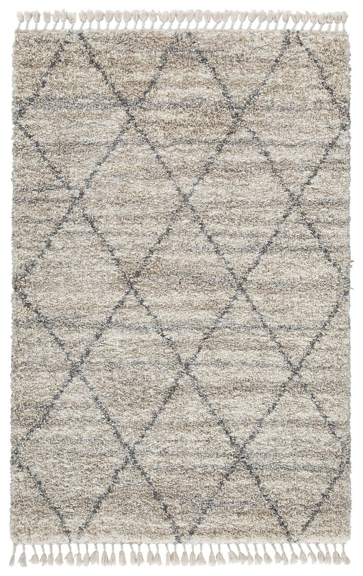 Abdalah - 5' x 7' Rug - Beige / Gray
