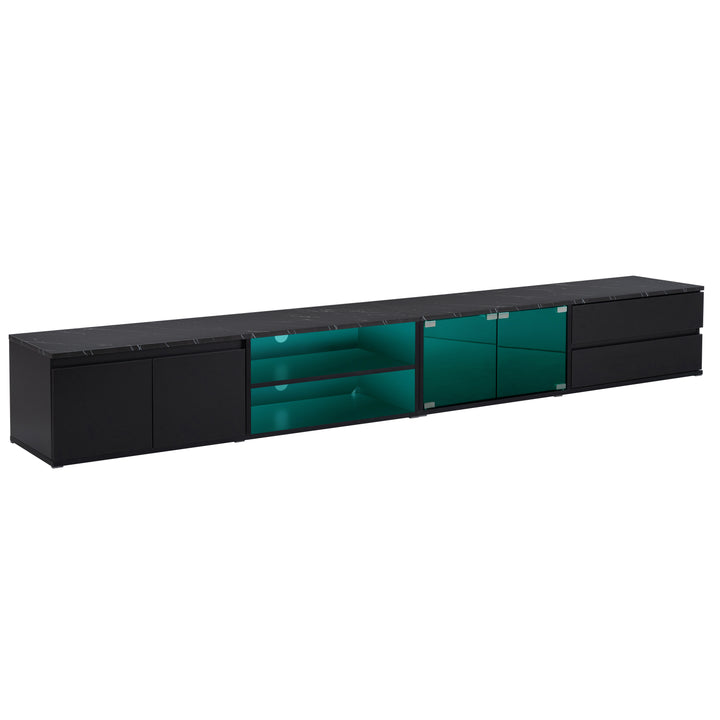 modern-app-controlled-led-faux-marble-tabletop-with-tempered-glass-doors-tv-stand-for-tvs-up-to-105-black