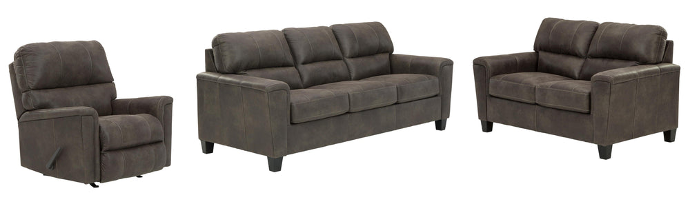 Navi Sofa, Loveseat and Recliner - Smoke (2)