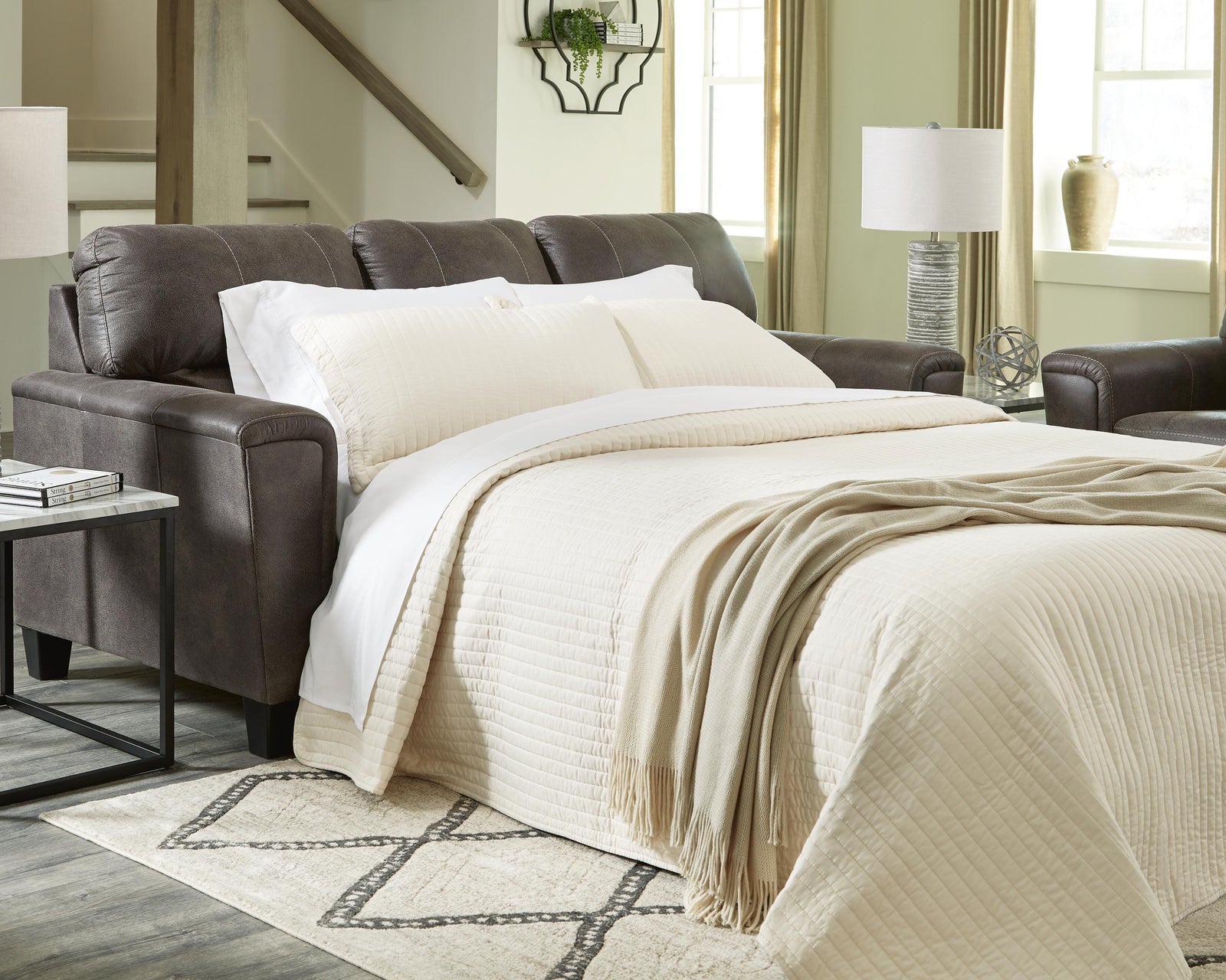 Navi Queen Sofa Sleeper - Dark Gray (2)