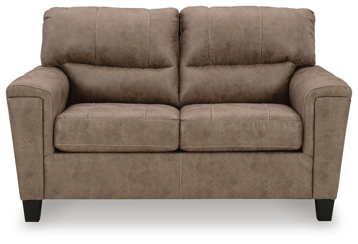 Navi Loveseat - Dark Brown (1)