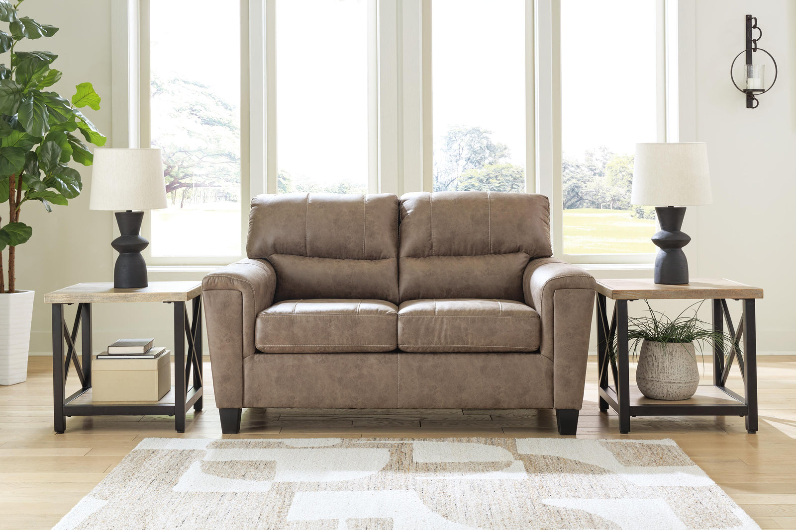 Navi Loveseat - Dark Brown (2)