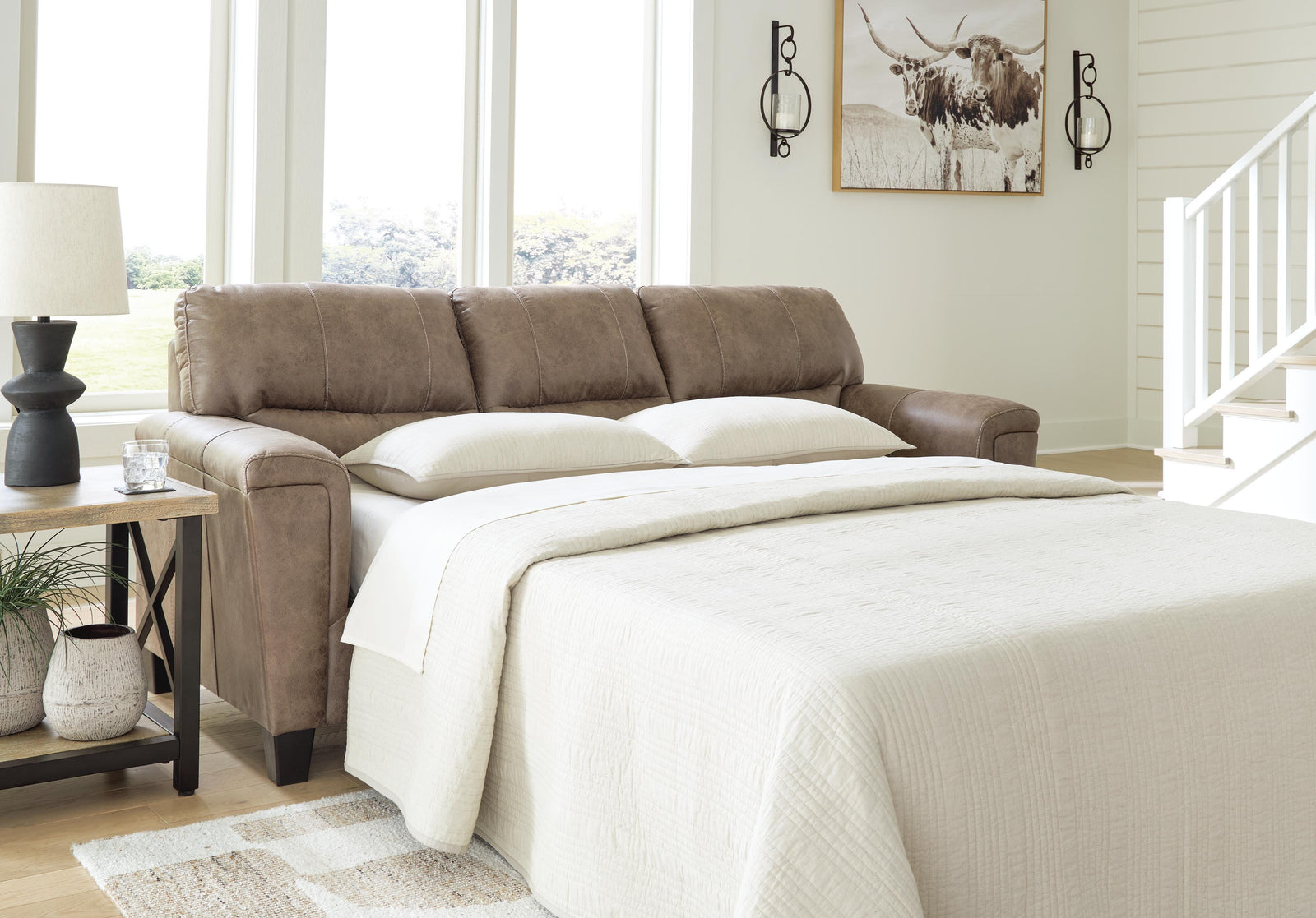 Navi Queen Sofa Sleeper - Dark Brown (2)