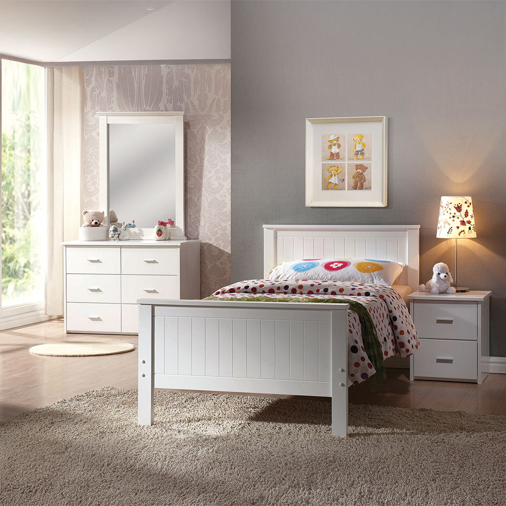 Bungalow - Twin Bed - White