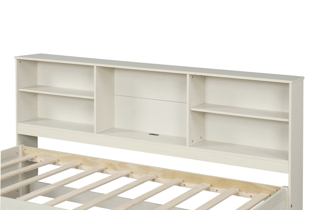 twin-size-bed-frame-with-side-bookshelves-two-drawers-and-built-in-usb-port-creamy-white-color