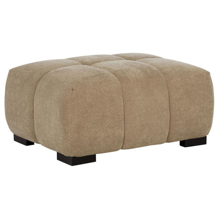 Coaster Furniture Octavia - Upholstered Rectangular Ottoman - Camel
