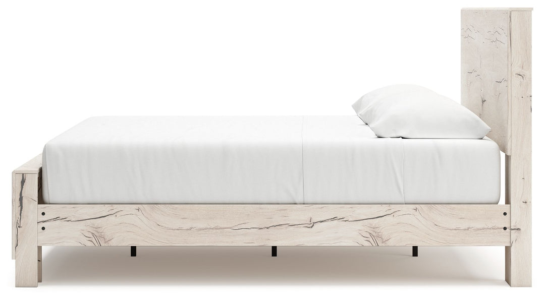 Lawroy - King Panel Bed With Under Bed Storage - Light Natural by Ashley Furniture product image