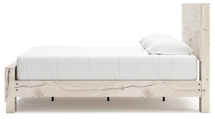 Lawroy - King Panel Bed With Under Bed Storage - Light Natural by Ashley Furniture product image