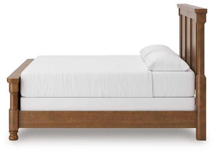 Rowlenstown - California King Poster Bed - Brown by Ashley Furniture product image
