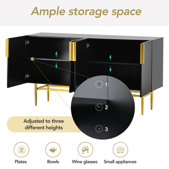 modern-elegant-4-door-sideboard-with-gold-metal-handle