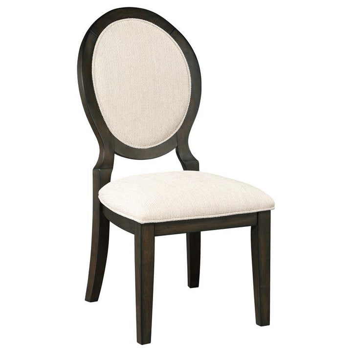 Twyla - Oval Back Dining Side Chair  - Dark Cocoa