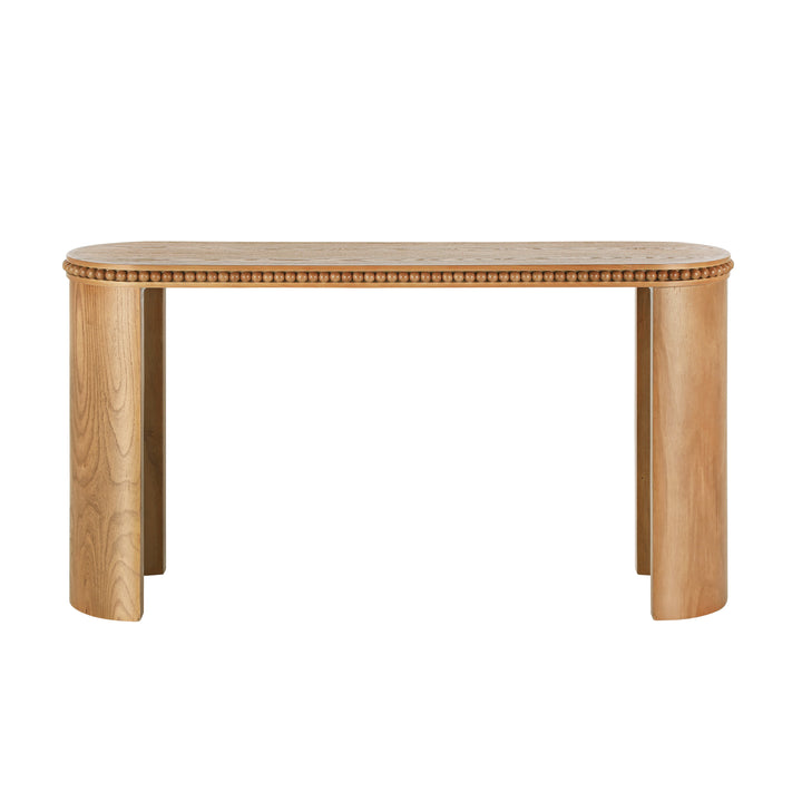 mirod-vintage-console-table-with-beaded-trim-natural-wood-veneer-finish