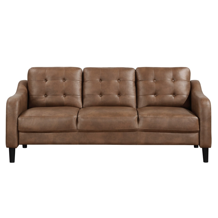 Mallory Microfiber 77" Brown Sofa
