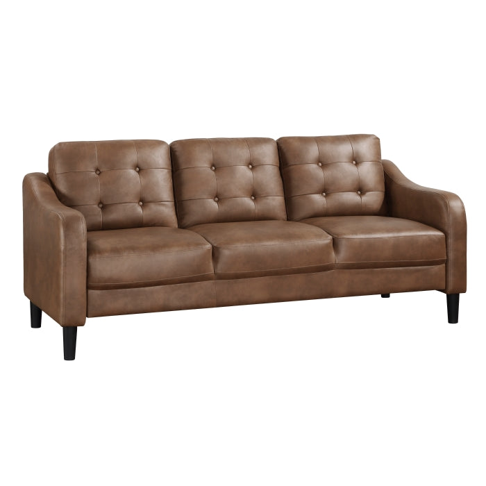 Mallory Microfiber 77" Brown Sofa