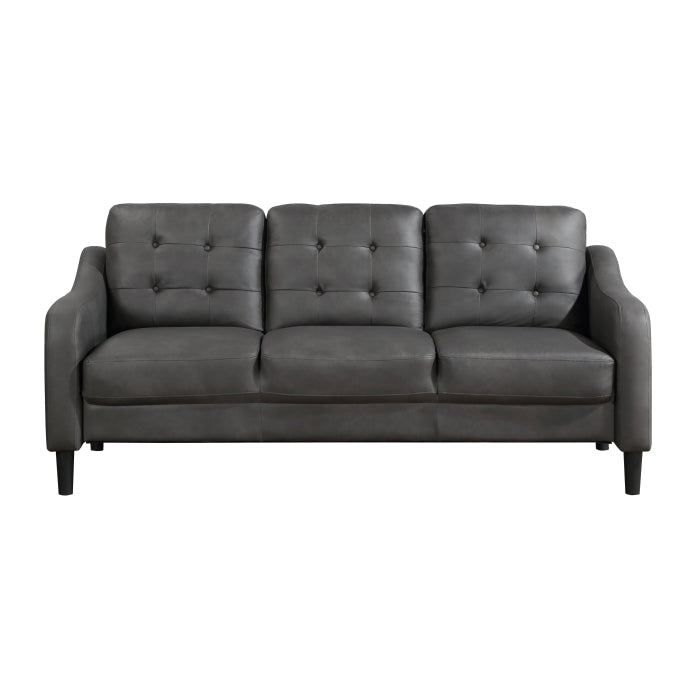 Mallory Microfiber 77" Gray Sofa