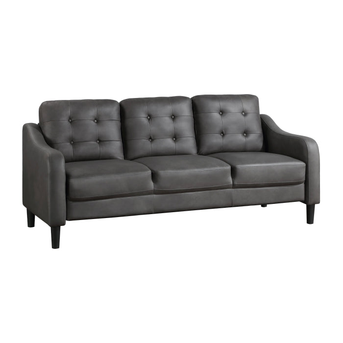 Mallory Microfiber 77" Gray Sofa
