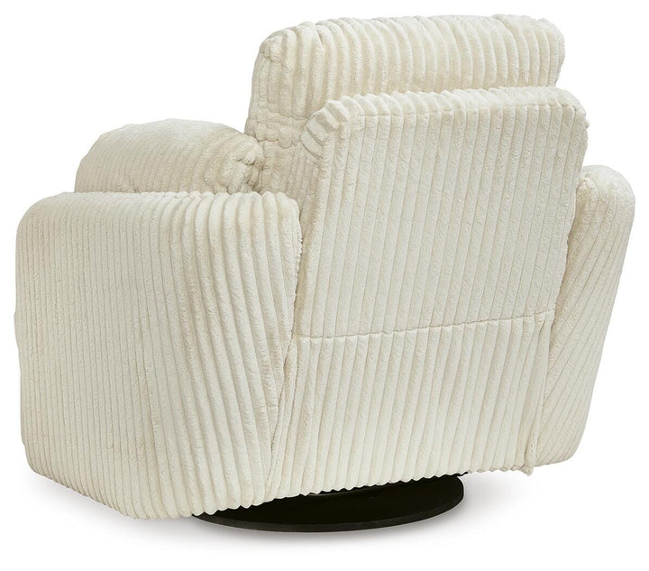 Tie-Breaker Swivel Glider Recliner - White (5)