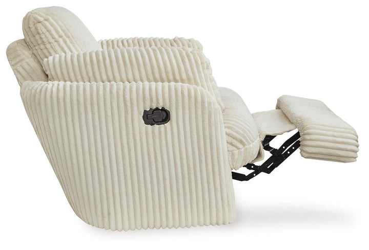 Tie-Breaker Swivel Glider Recliner - White (7)
