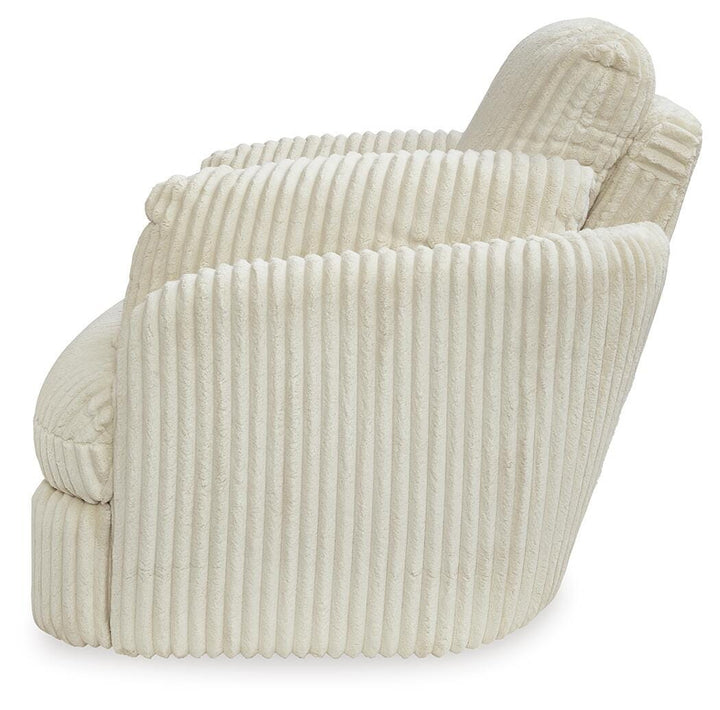 Tie-Breaker Swivel Glider Recliner - White (8)
