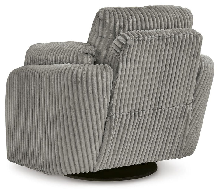 Tie-Breaker Swivel Glider Recliner - Dark Gray (7)