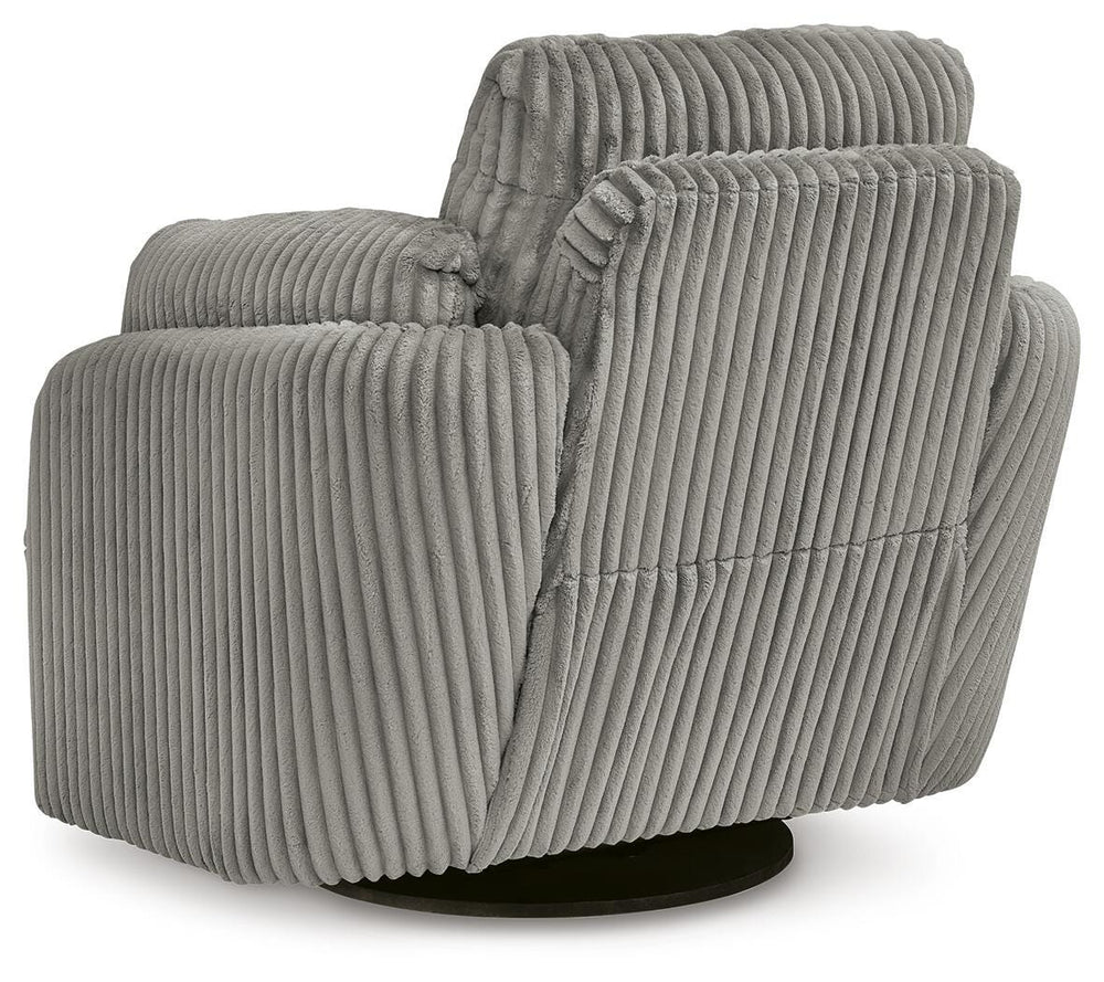 Tie-Breaker Swivel Glider Recliner - Dark Gray (7)