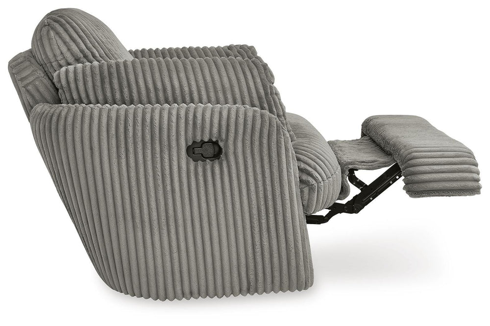 Tie-Breaker Swivel Glider Recliner - Dark Gray (6)