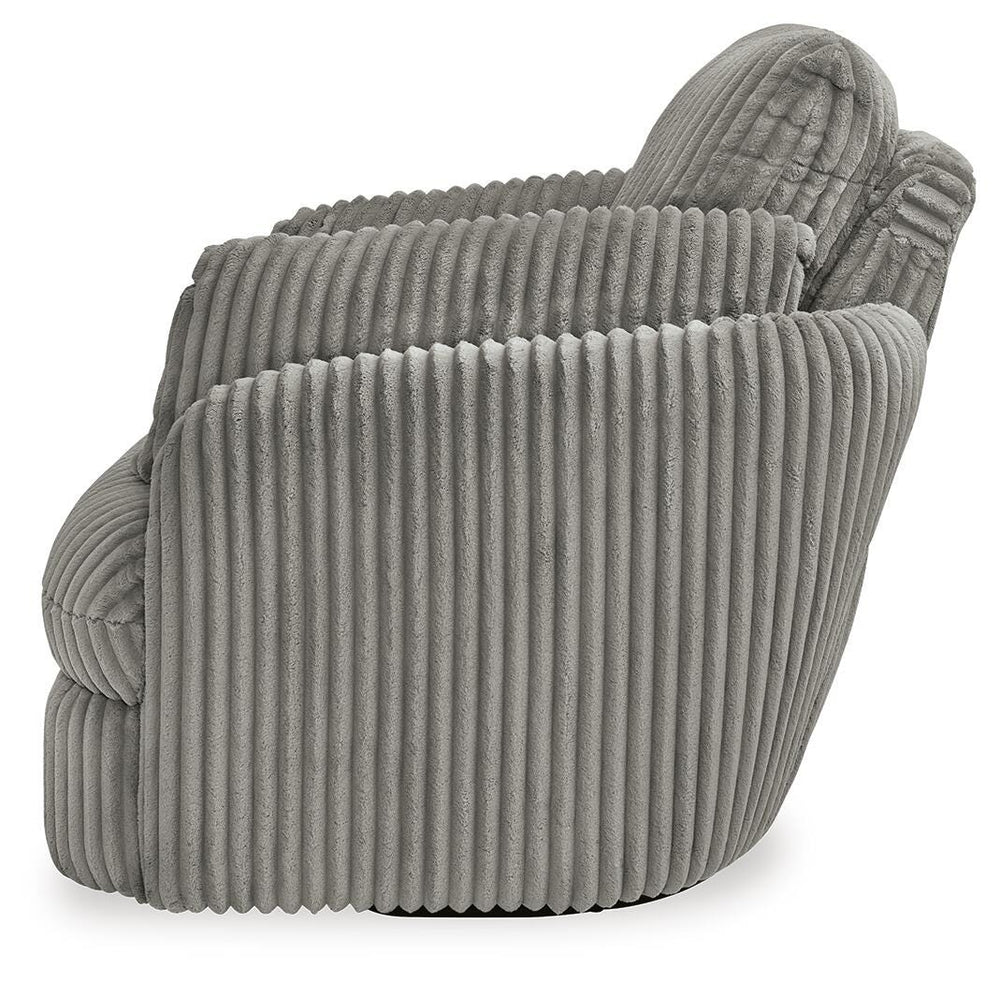 Tie-Breaker Swivel Glider Recliner - Dark Gray (8)