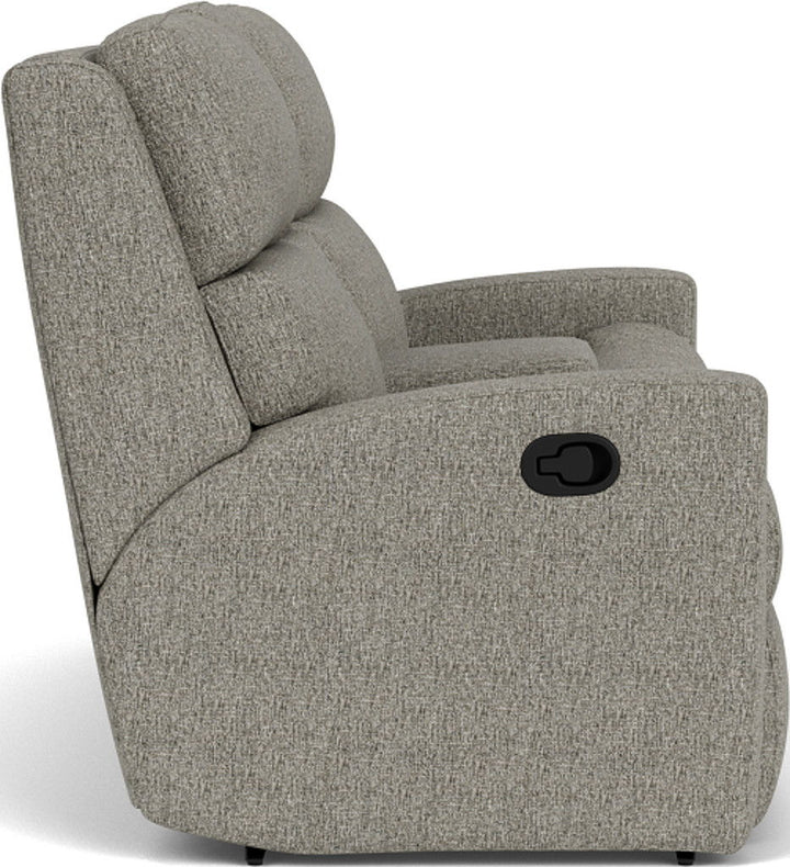 Catalina Reclining Loveseat With Console Gray