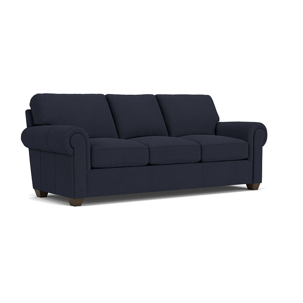 Flexsteel B3937-31 Carson  Leather Sofa  Black