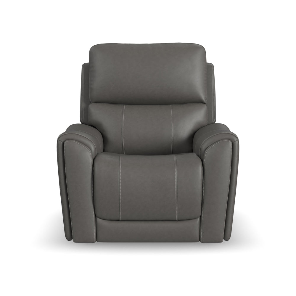 Carter Fabric Power Recliner with Power Headrest & Lumbar in Smoke