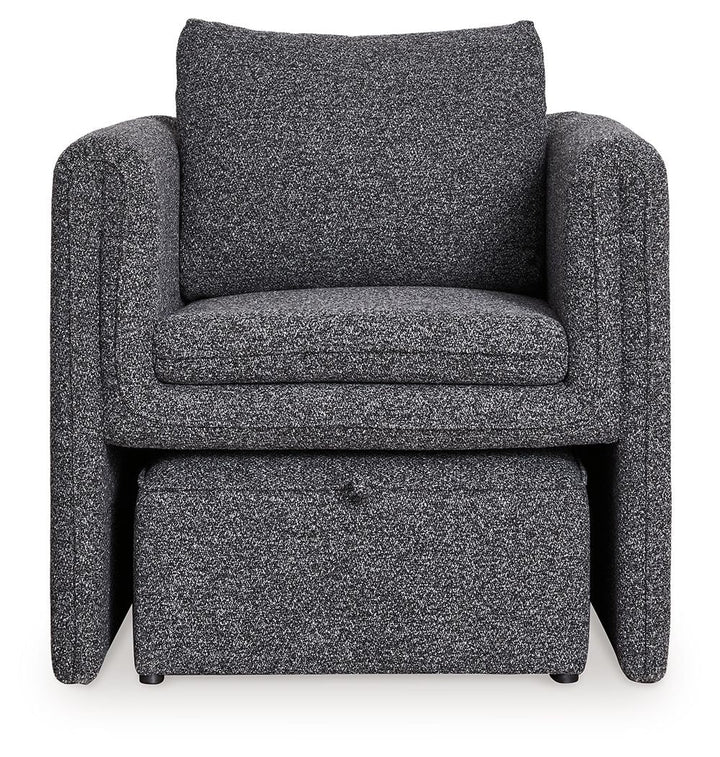 Vreni - Accent Chair - Charcoal / Black