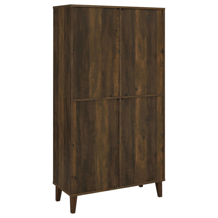 Coaster Furniture 950335 Elouise 4-door Engineered Wood Tall Accent Cabinet Dark Pine