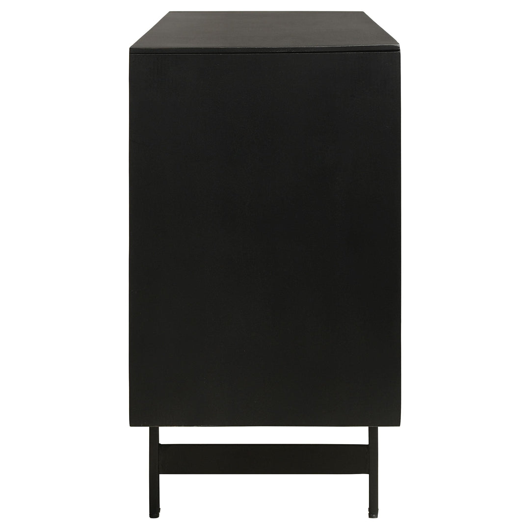 Coaster Furniture 950383 Aminah 3-door Wood Accent Cabinet Natural and Black