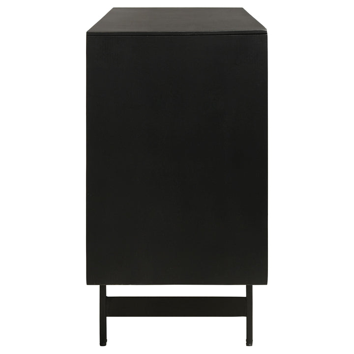 Coaster Furniture 950383 Aminah 3-door Wood Accent Cabinet Natural and Black
