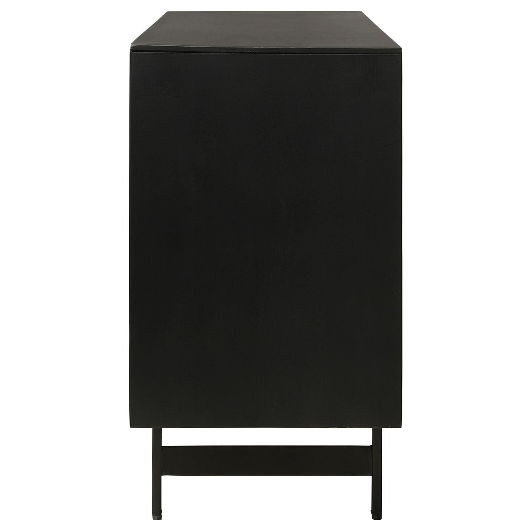 Coaster Furniture 950383 Aminah 3-door Wood Accent Cabinet Natural and Black
