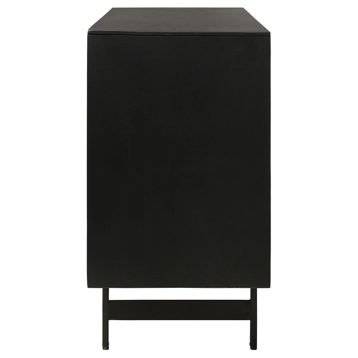 Coaster Furniture 950383 Aminah 3-door Wood Accent Cabinet Natural and Black