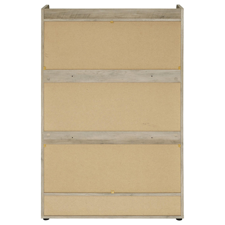 Coaster Furniture 950404 Denia 3-tier Engineered Wood Shoe Cabinet Grey