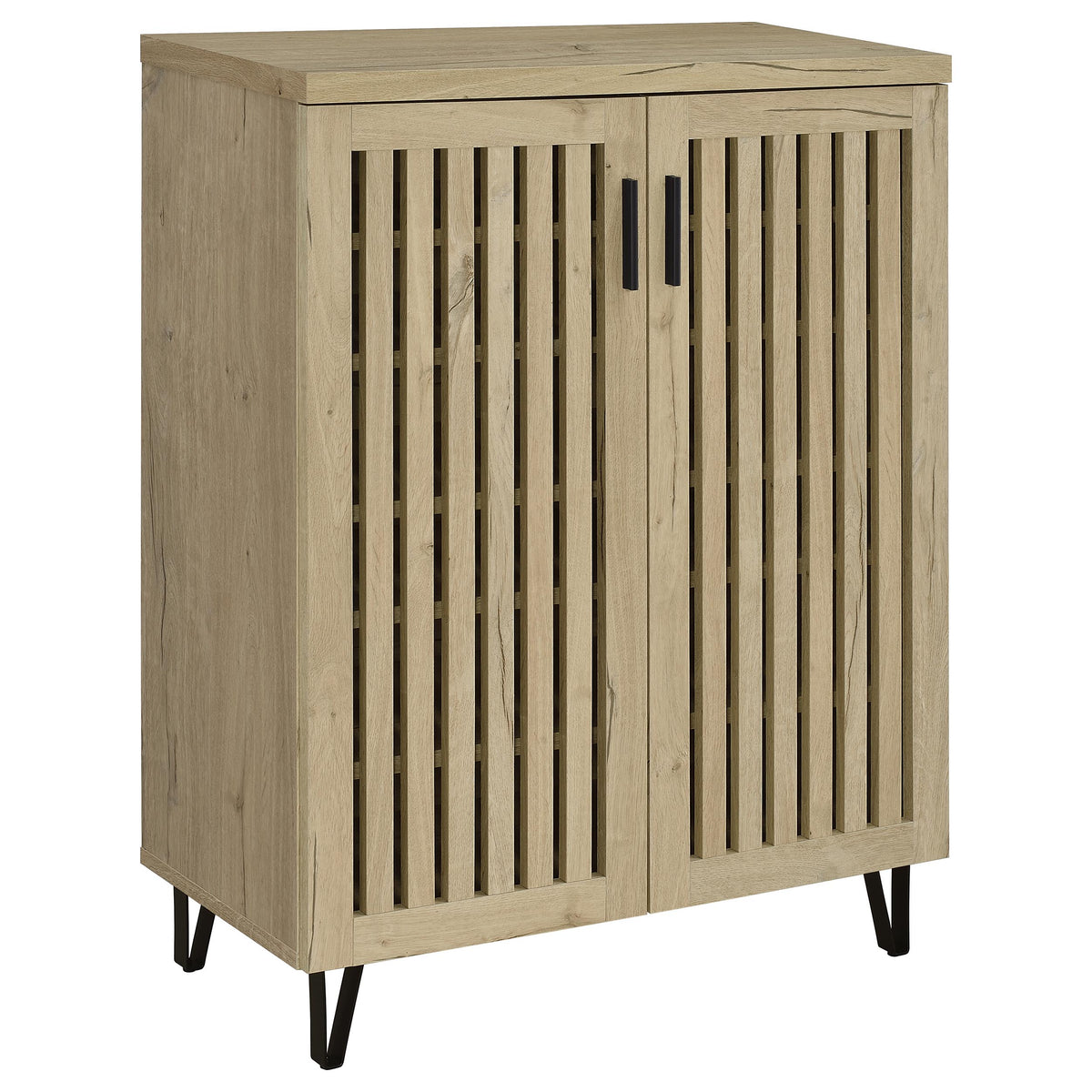 Brixton - 2-Door Entryway Shoe Storage Cabinets White Oak