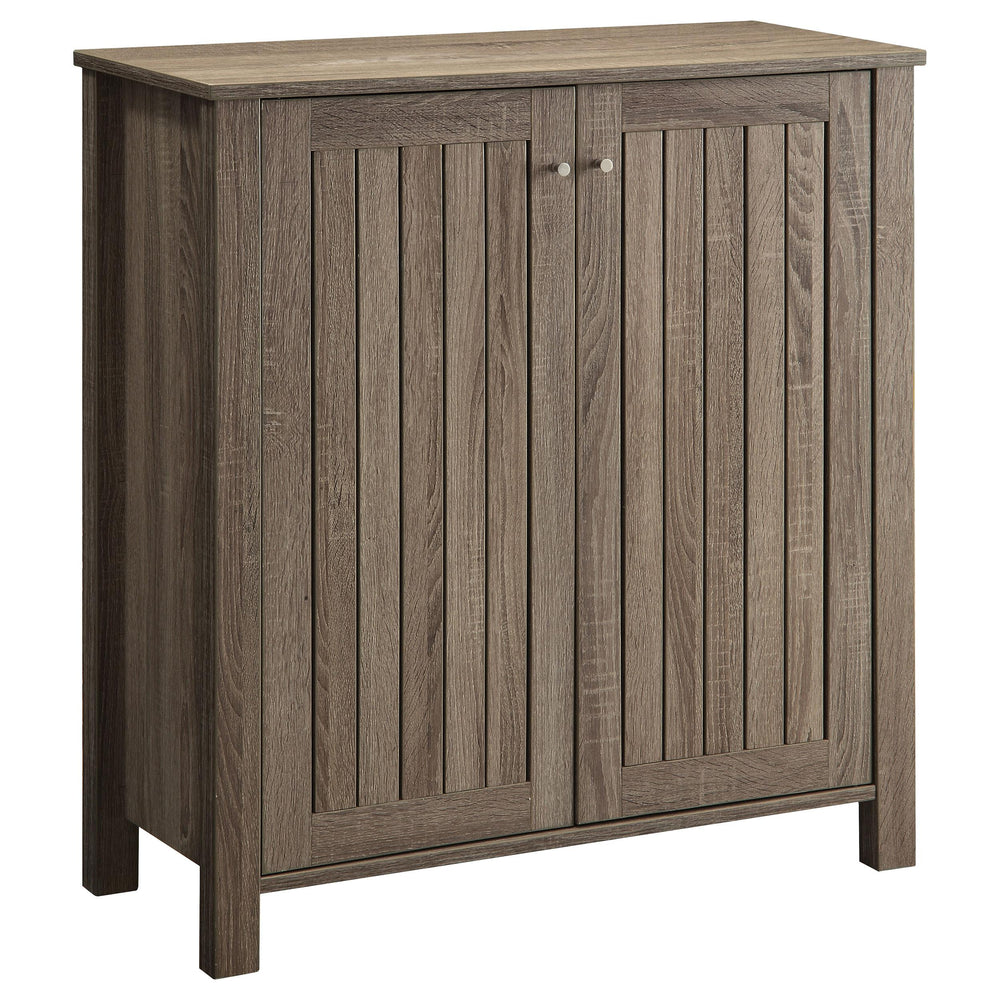 Coaster Furniture 950551 Marisa 4-shelf Engineered Wood Shoe Cabinet Dark Taupe