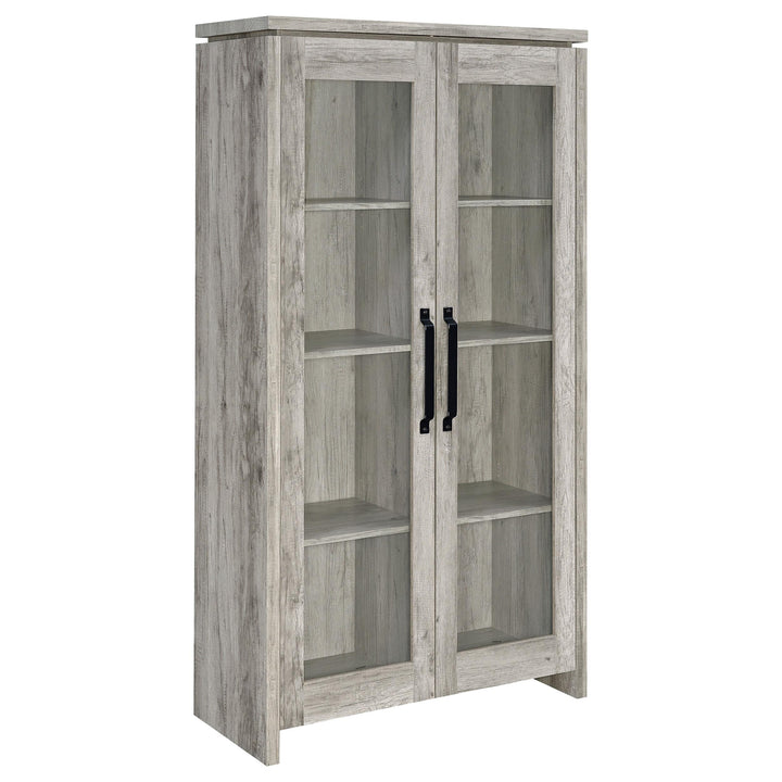 Coaster Furniture 950783 Alejo 2-door Engineered Wood Tall Cabinet Grey Driftwood