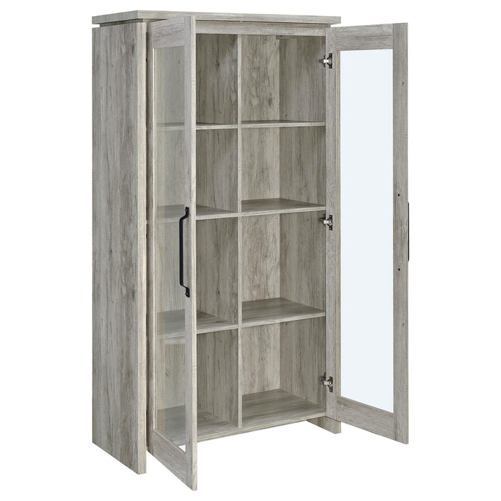 Coaster Furniture 950783 Alejo 2-door Engineered Wood Tall Cabinet Grey Driftwood