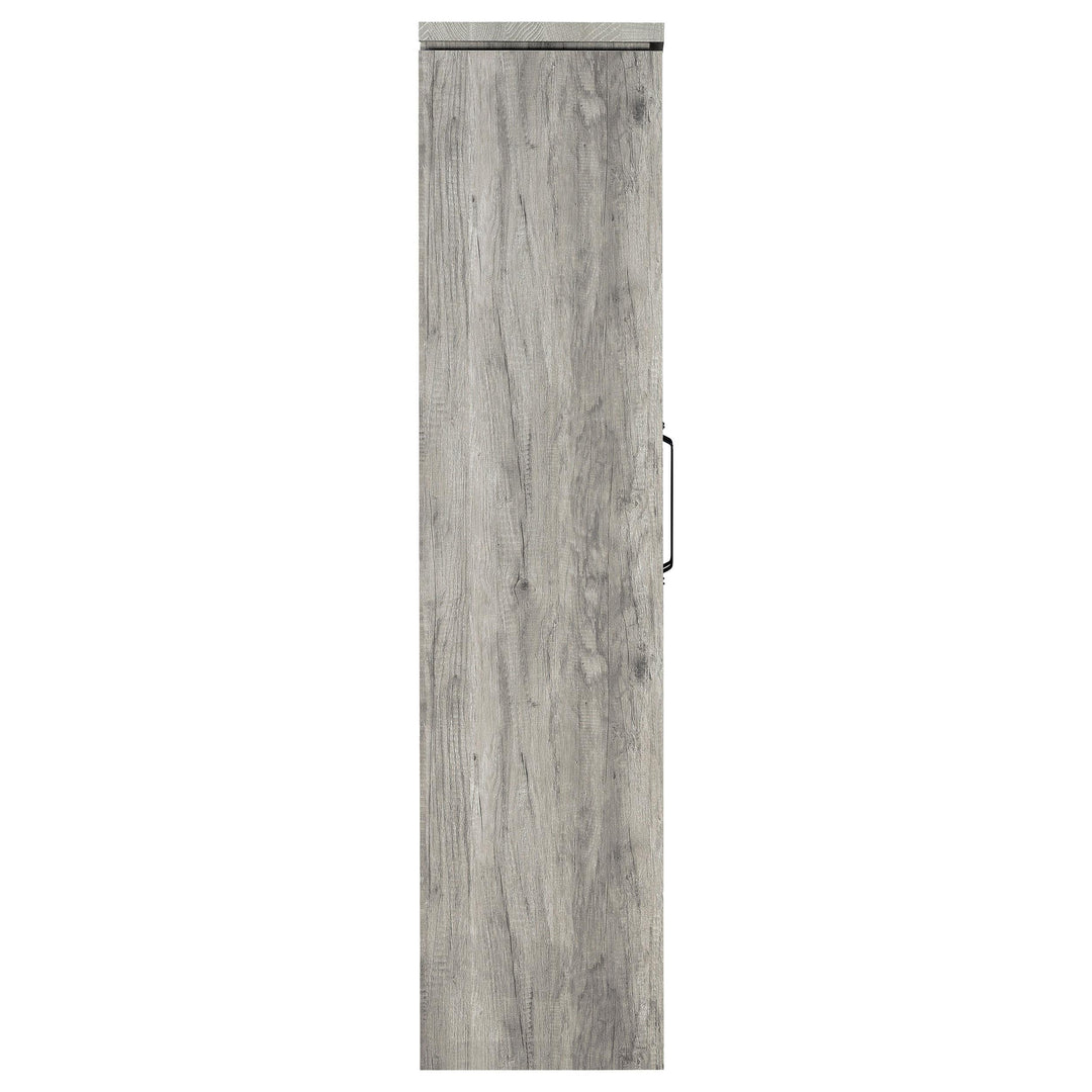 Coaster Furniture 950783 Alejo 2-door Engineered Wood Tall Cabinet Grey Driftwood