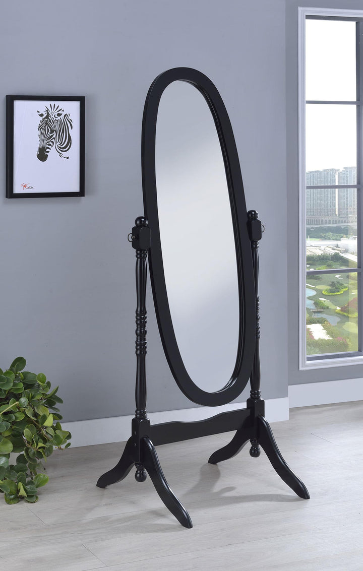 Coaster Furniture 950803 Foyet Wood Adjustable Full Length Cheval Mirror Black