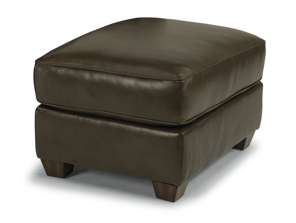 Carson Leather Ottoman